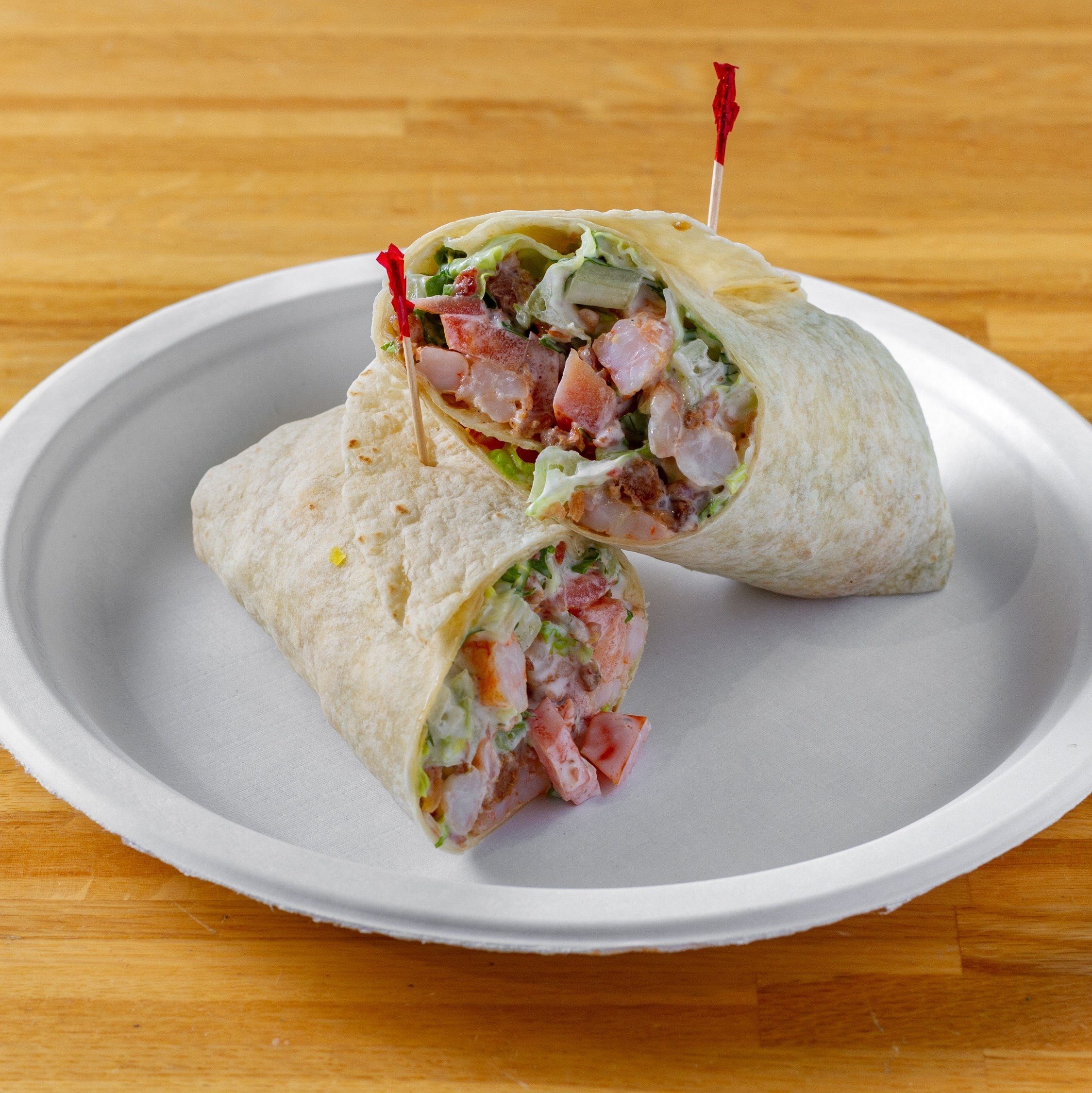 Shrimp BLT Wrap.