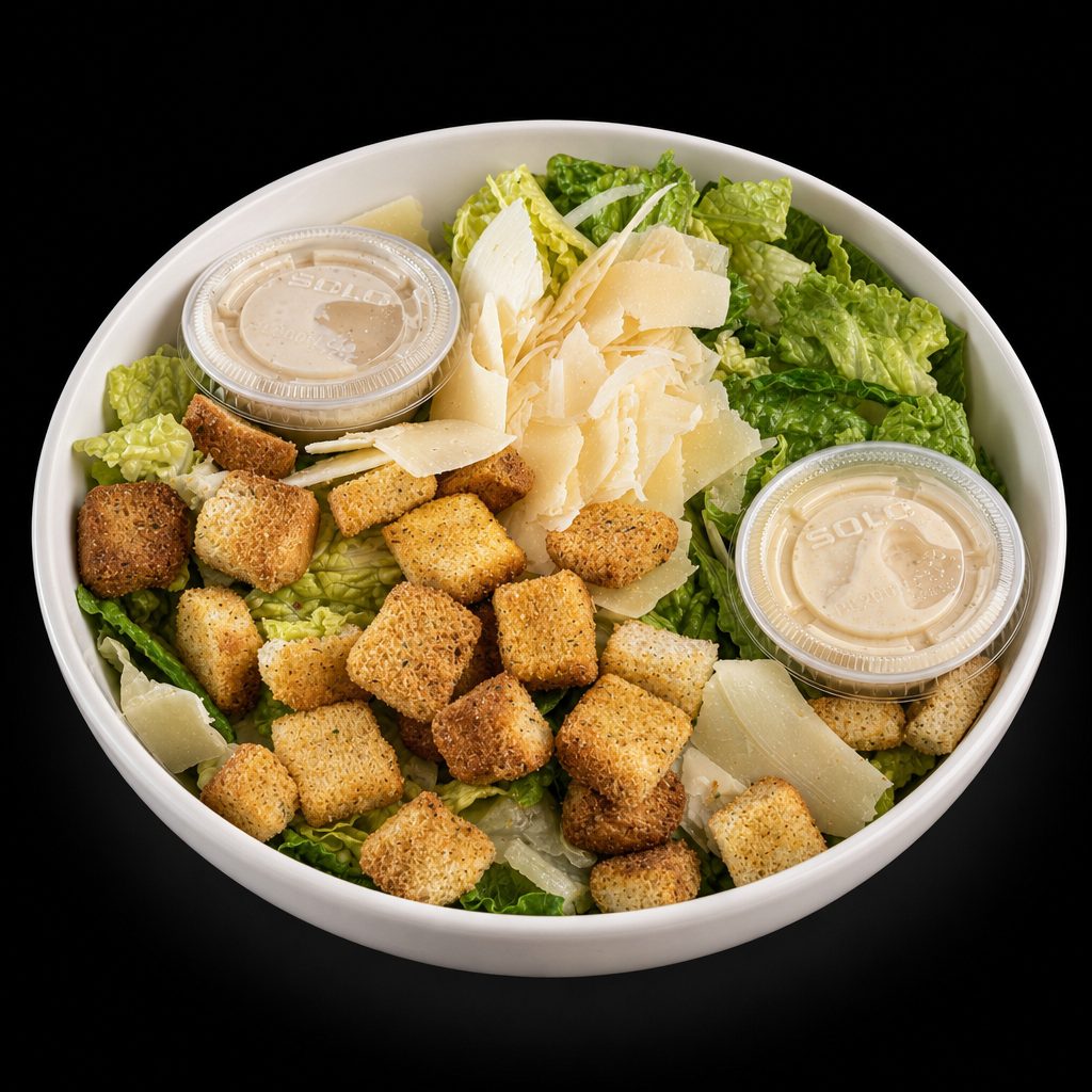 Traditional Caesar Salad.