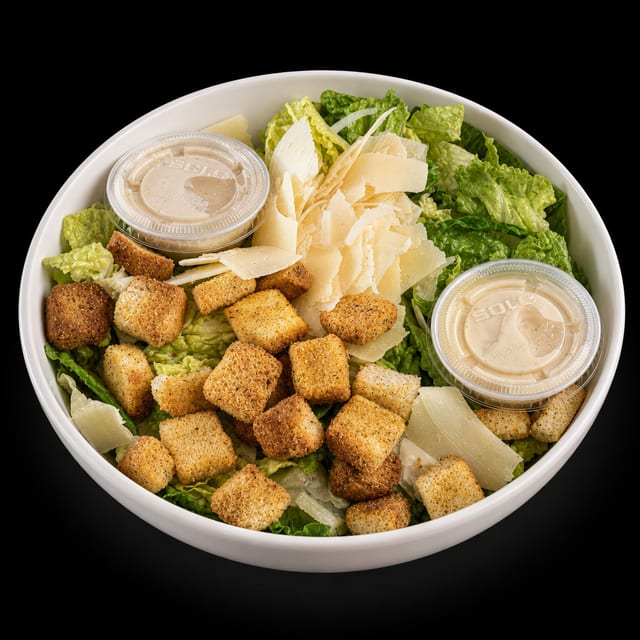 Traditional Caesar Salad.
