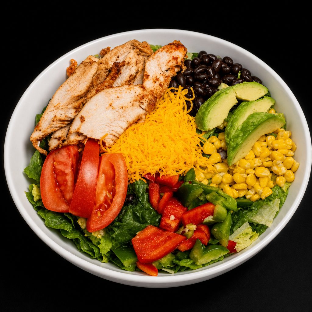 Blackened Chicken Southwest Salad.