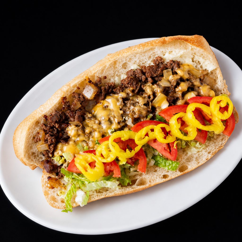 Premium Cheesesteak Sub.