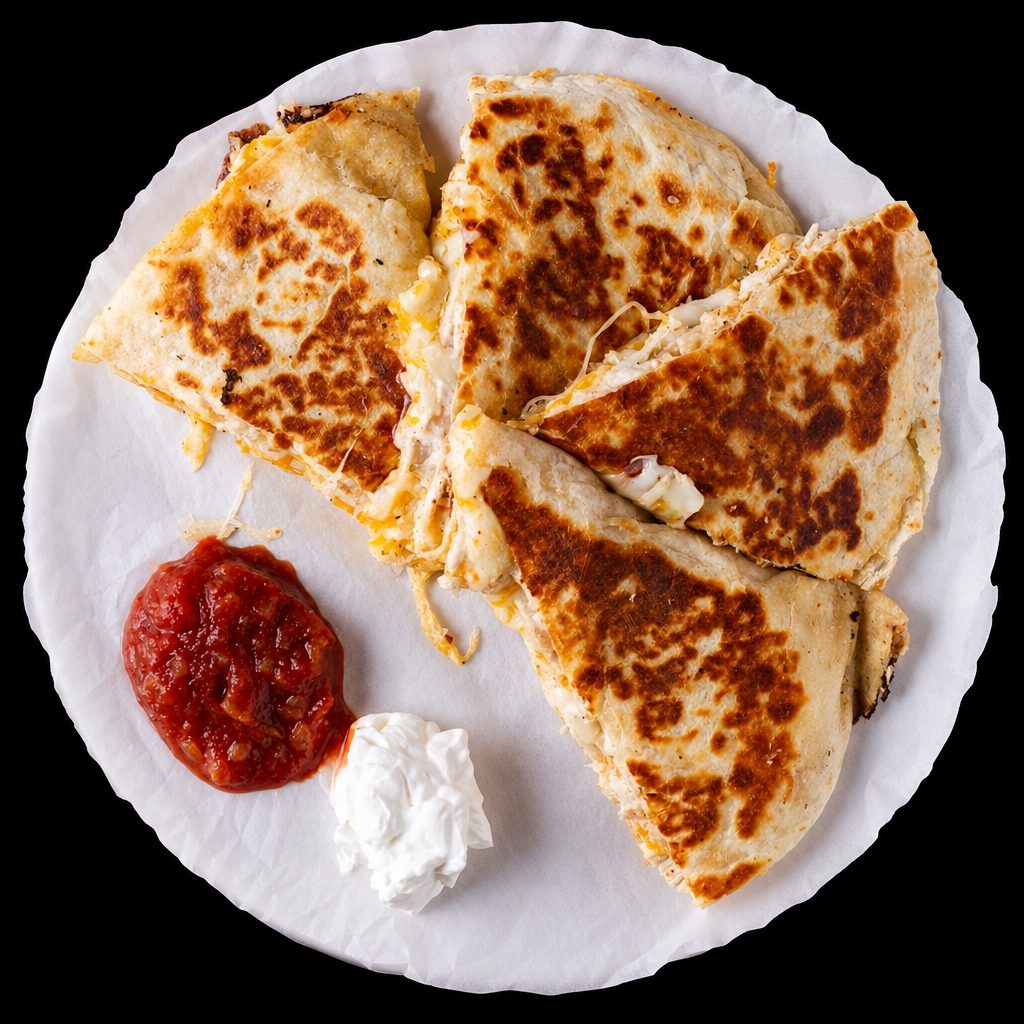 Chicken & Crab Quesadilla.