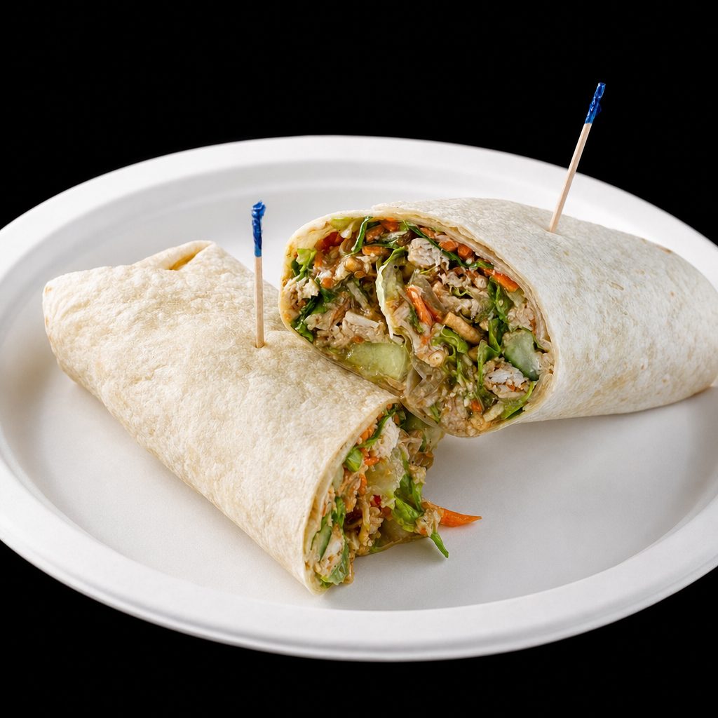 Zesty Asian Chicken Wrap.