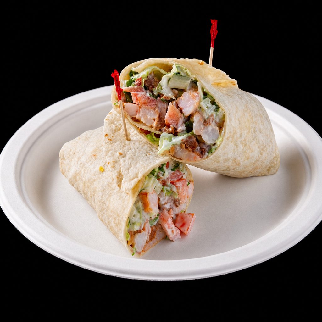 Shrimp BLT Wrap.