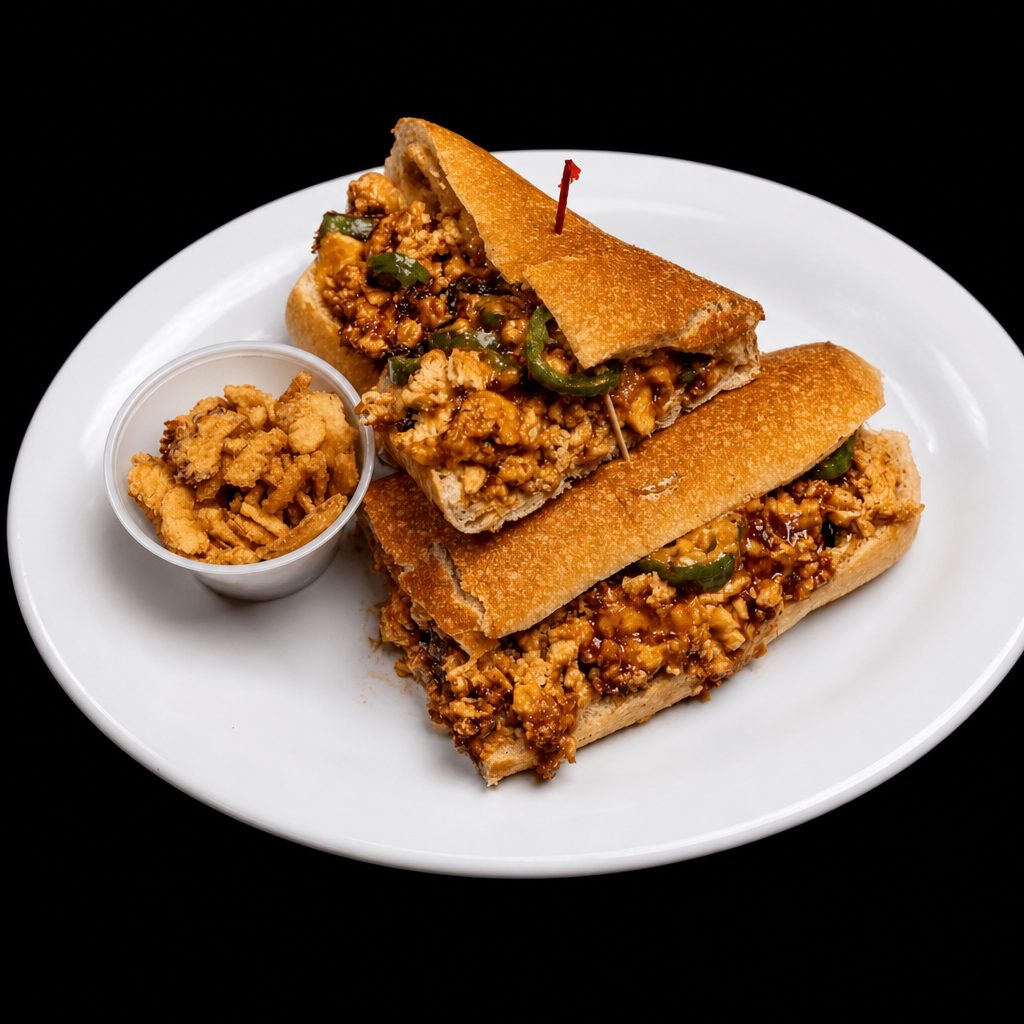 BBQ-Jalapeño Chicken Cheesesteak Sub.