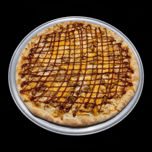 BBQ Chicken Pizza.