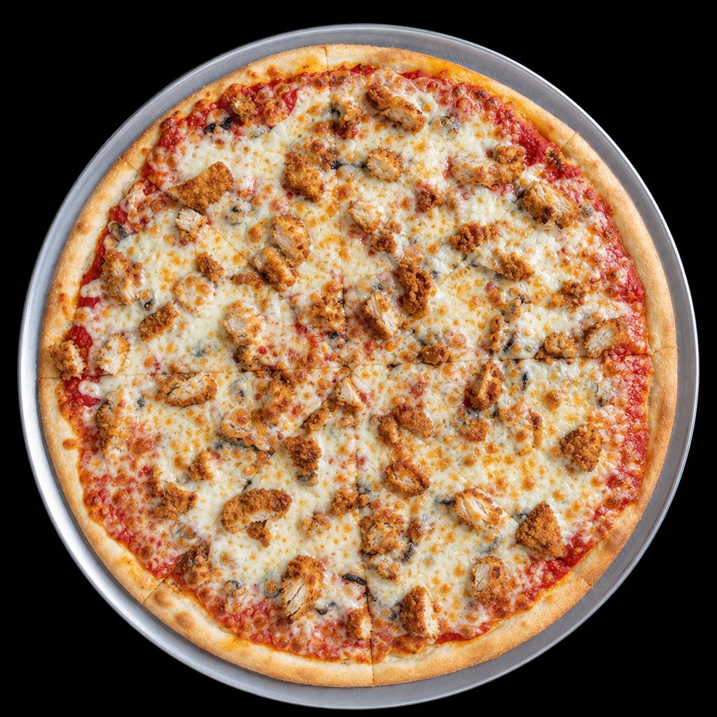 Chicken Parmigiana Pizza.