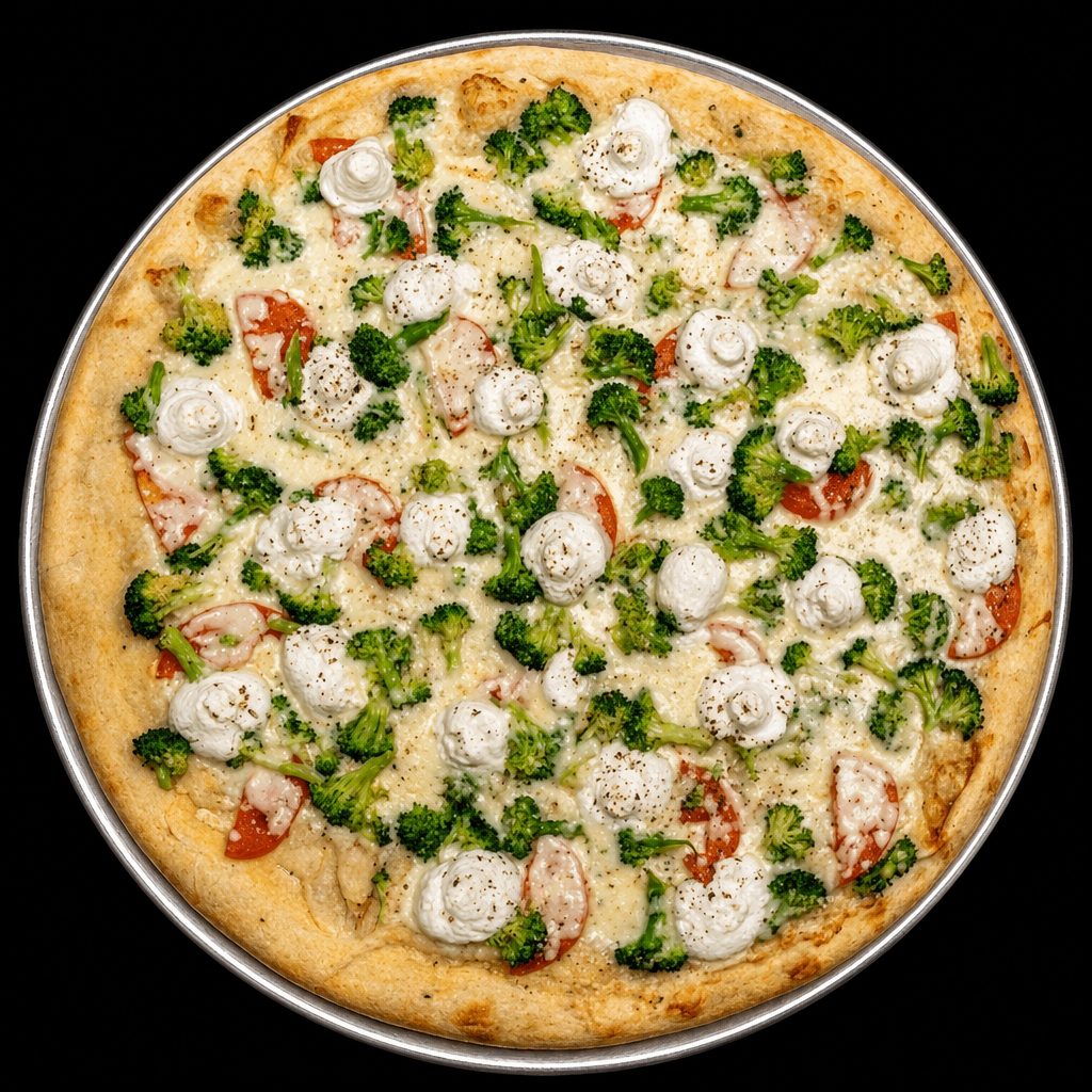 White Veggie Pizza.