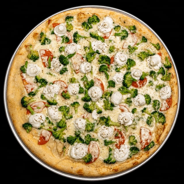 White Veggie Pizza.