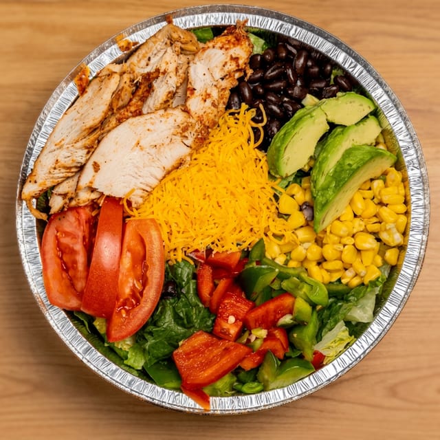 Blackened Chicken Southwest Salad.