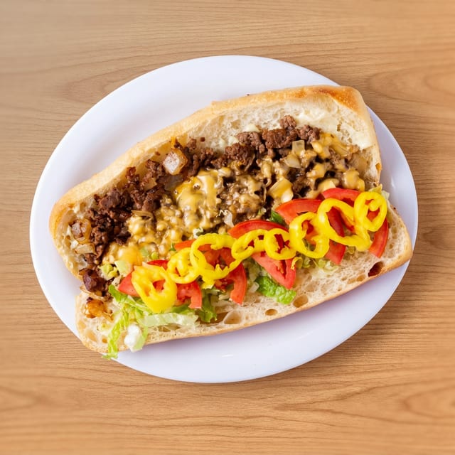 Premium Cheesesteak Sub.