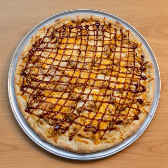 BBQ Chicken Pizza.