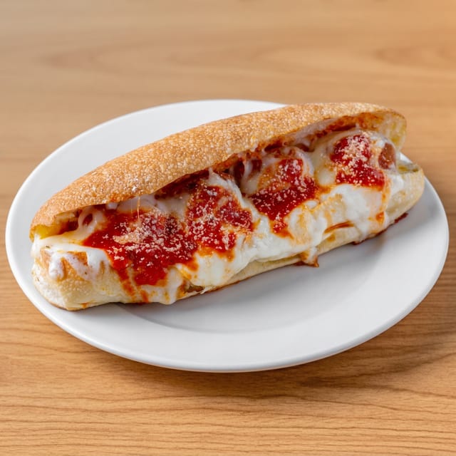 Homemade Turkey Meatball Sub.
