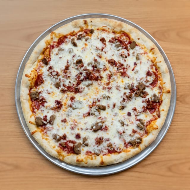 Meat Mania Pizza.