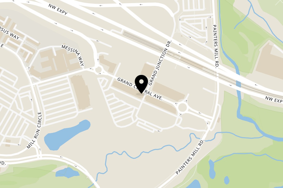 Map showing the location of Times Square Kitchen on 10309 Grand Central Ave #100 in Owings Mills